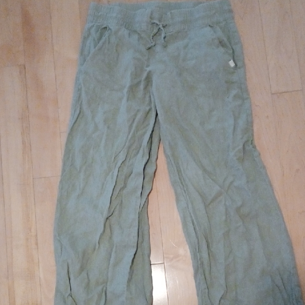 Trespass Gray Croppes Linen Pants